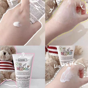 科颜氏 宝宝霜200ml面部身体可用无批22产轻微压变形本身无封口