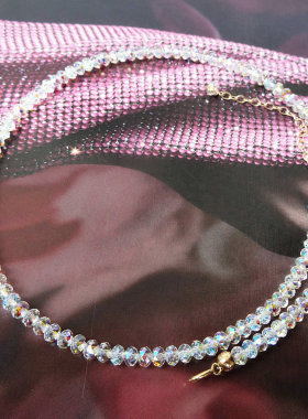 水晶短款百搭学生项圈脖子锁骨链