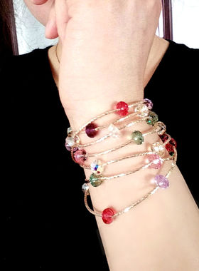 奥地利水晶手链女镀情人节礼物