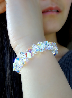 水晶时尚风手镯生日情人节礼物