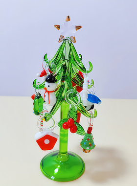 淄博琉璃爆款圣诞树蝈蝈摆件装饰