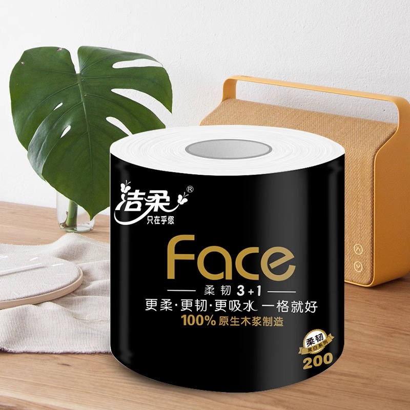 洁柔卷纸卫生纸纸巾face卷筒纸200g大卷装手纸加厚厕纸家用实惠-图2