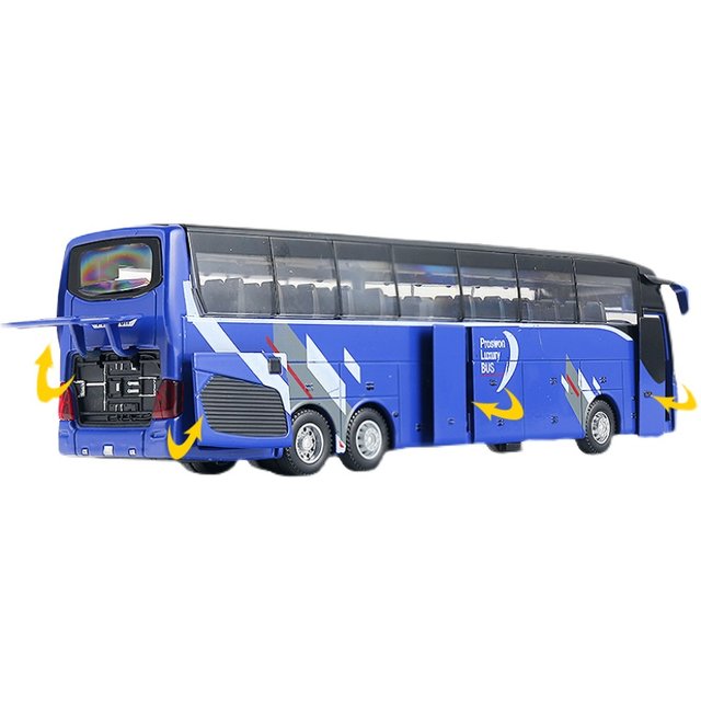 Airport dedicated alloy bus can open doors and play sound and light