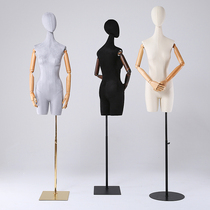 Clothing Shop Model Props Women Half Body Upscale Womens Clothing Shop Window Models Han Style Suede Suede Full-body Show Shelf