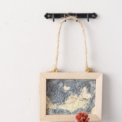 里左拉微缩模型迷你墙壁挂钩玩具dollhouse12分ob11娃娃屋diy铁艺 - 图2