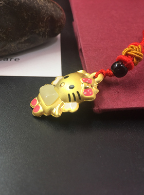 和田玉HelloKitty猫挂件礼品