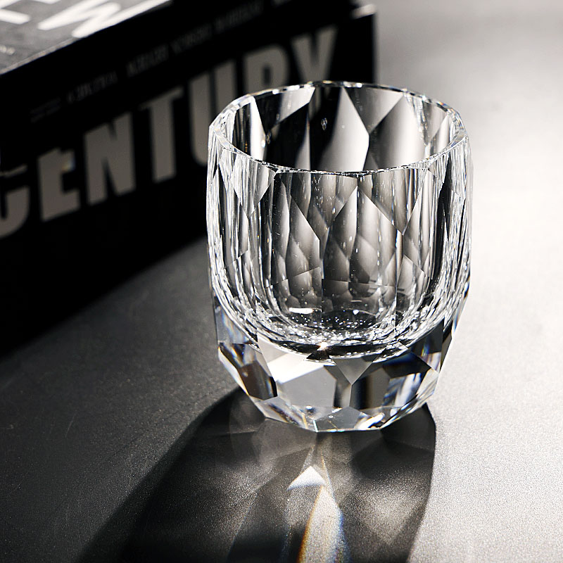 轻奢创意威士忌酒杯K9水晶玻璃手工杯洋酒杯家用喝酒送礼盒装杯子 - 图0