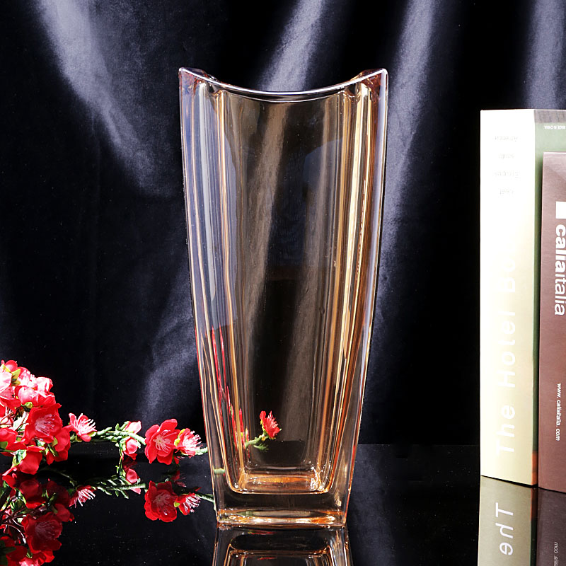 轻奢客厅百合大花瓶感水养插花新中式水晶玻璃餐桌欧式摆件,淘宝优惠券,粉丝福利购,淘宝优惠卷