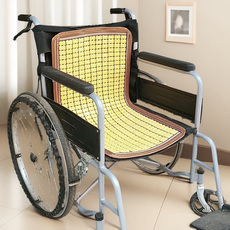 轮椅凉席坐垫电动轮椅专用坐垫垫子靠背防褥疮夏季透气通风隔热