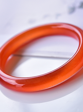 冰种天然贵妃美人镯A货翡翠手镯女玉髓荔枝冻香红玉镯女首饰礼物