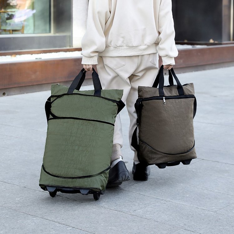 超大容量搬家拉杆包行李袋旅行包棉被包防水可扩展拉杆箱包带轮子 - 图2