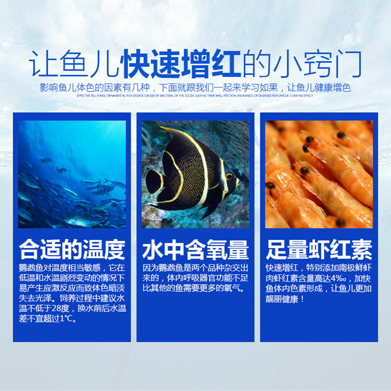 鱼食小型鱼饲料螺旋藻热带鱼孔雀鱼斗鱼锦鲤鹦鹉鱼增色粮幼鱼贴片_虎窝淘