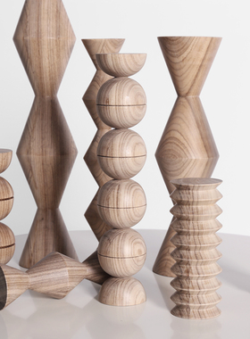 时光匠人木质装饰摆件简约民宿