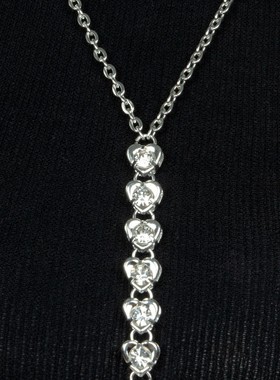 爱心水钻胸链女性感跨境身体链