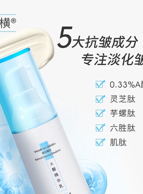 腹部肚子横纹折痕挤压纹红线压痕褶皱红痕印腹横消0.33%A醇精华乳
