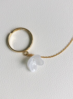 花水木木手作hana系列绣球永生花朵戒指指环流苏可调节小众设计