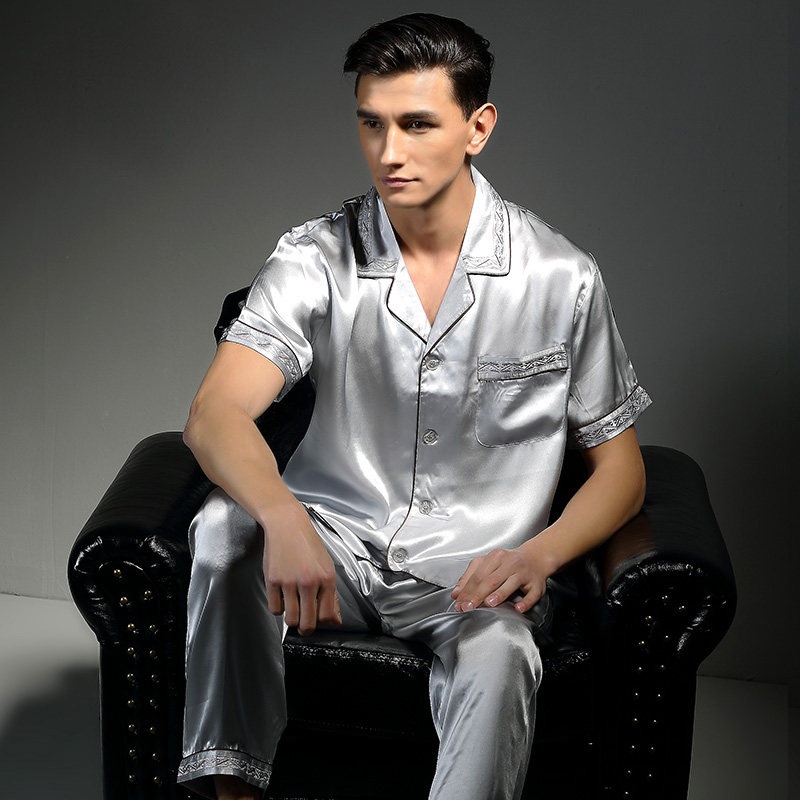 珊目尔2020夏季男士长袖长裤睡衣 珊目尔睡衣/家居服套装