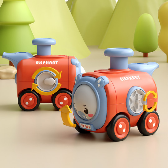 Baby educational toy push train