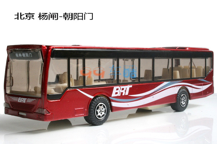 北京 上海 广州 BRT 快速公交车 公共汽车巴士 合金 汽车模型玩具 - 图3