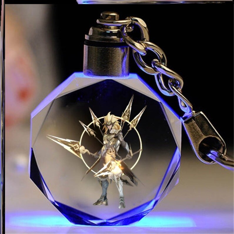 王者荣耀水晶王者荣耀水晶钥匙扣元歌紫霞周边纪念角色挂件闺蜜礼物小玩具创意