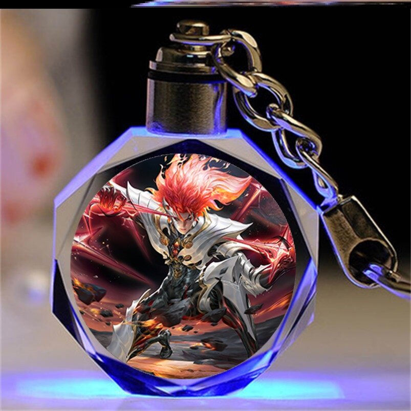 王者荣耀水晶王者荣耀水晶钥匙扣挂件赠品书包项羽苍威无极闺蜜礼物周边小玩具