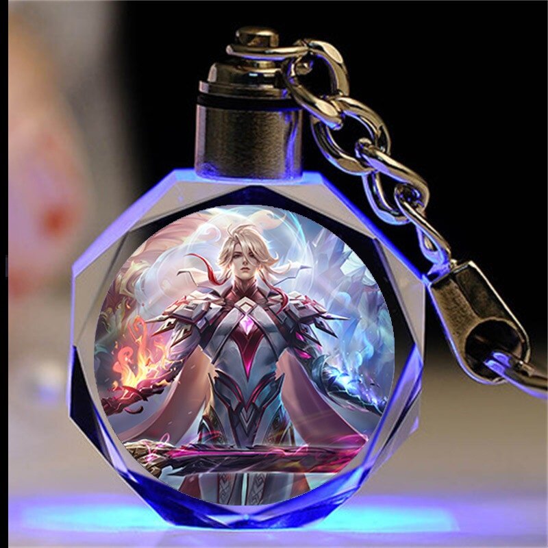 王者荣耀水晶王者荣耀水晶挂件钥匙扣新款生日礼物韩信群星魔术团李信一念神魔