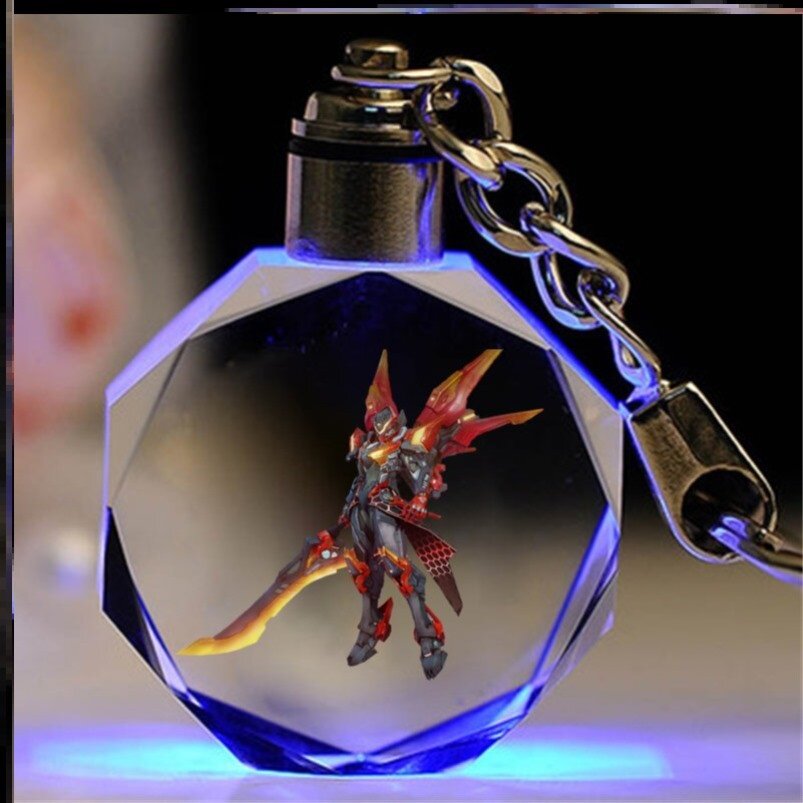 王者荣耀水晶王者荣耀水晶挂件钥匙扣百里玄策周边孙悟空创意李信一念神魔赠品