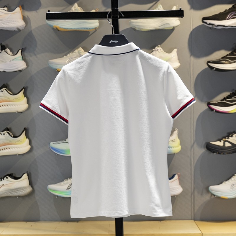 李宁女子短袖POLO衫2026春季新款团购系列舒适透气翻领T恤APLW476,淘宝优惠券,粉丝福利购,淘宝优惠卷