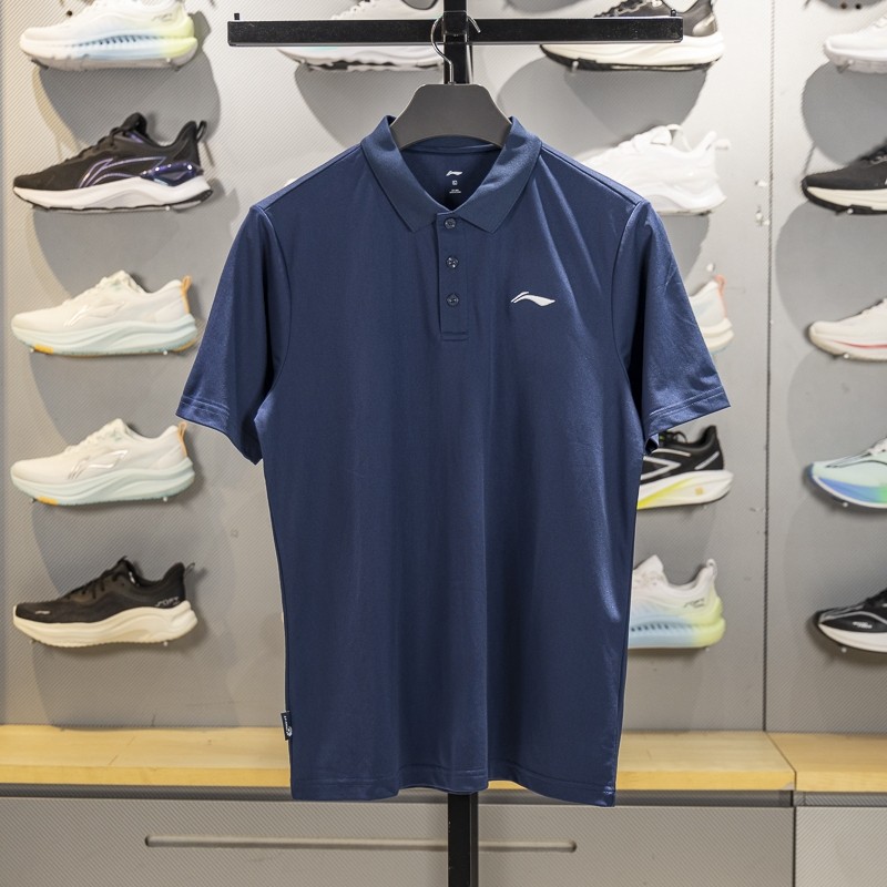 李宁短袖POLO衫男子2025新款夏季舒适透气休闲翻领T恤APLU803,淘宝优惠券,粉丝福利购,淘宝优惠卷