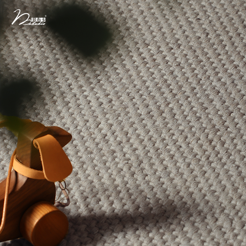 慕布卡印度羊毛地毯进口生态轻奢奶油侘寂风无胶毯客厅现代简约