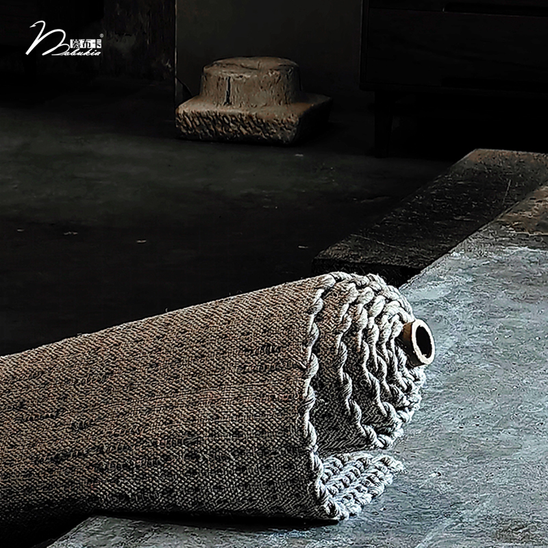 慕布卡印度羊毛地毯进口生态轻奢奶油侘寂风无胶毯客厅现代简约