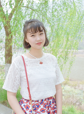 明星同款高端大气风嘴唇锁骨链