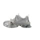 Lin Yun's same style Galaxy Ion daddy shoes 2025 new spring mesh versatile increased silver casual sports shoes