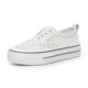 Loafers women's white shoes 2025 new autumn lazy shoes low-cut thick-soled casual sports sneakers fashion single shoes