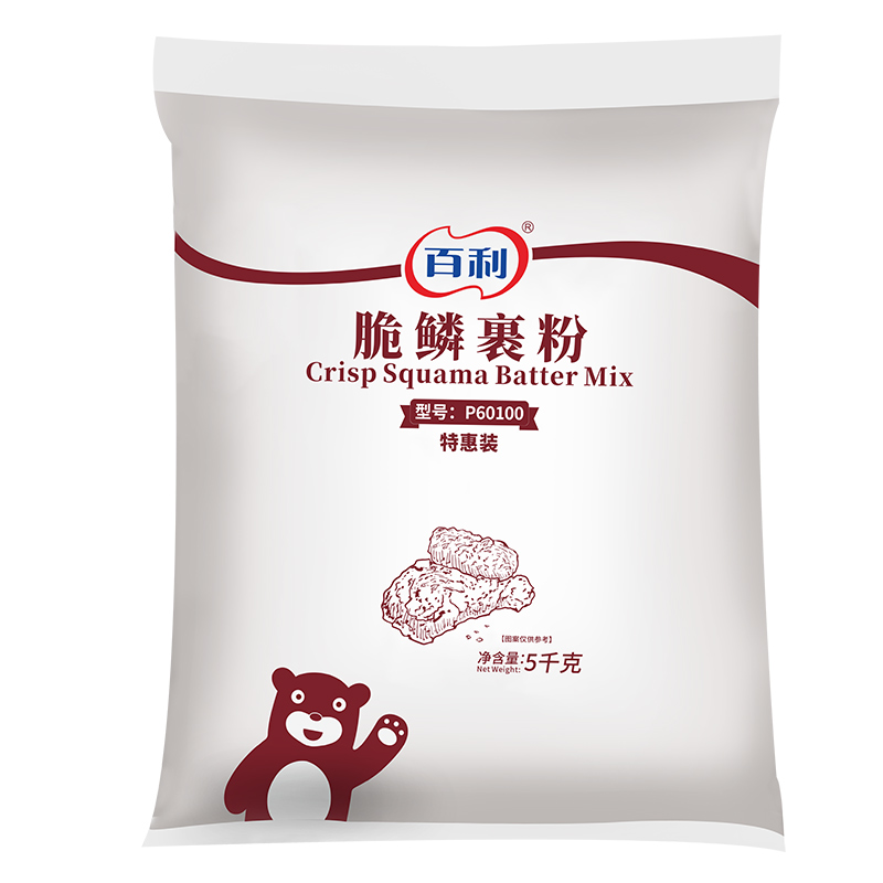 百利脆鳞裹粉5kg*4包整箱商用炸鸡裹粉鸡翅裹粉脆皮炸鸡粉面包糠 - 图3