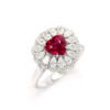 Luxurious 1 carat non-heated pigeon blood ruby dual purpose ring