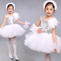 Children Ballet Dancer Dress Girl Dance Dress National Play Dress Ballet Out of a White Bright Sheet New Dress