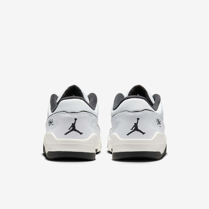 Nike耐克男鞋JORDAN FLIGHT COURT 白黑 低帮复古板鞋HF3255-100 - 图2