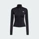 Adidas Adidas-abrigo deportivo ajustado de secado rápido con cuello medio alto, chaqueta de punto para mujer de otoño JM9185