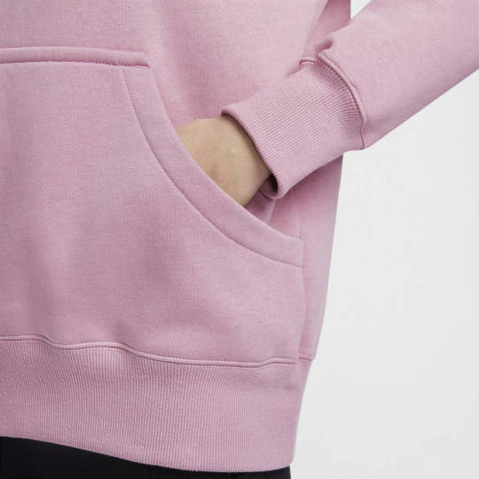 NIKE耐克女连帽卫衣秋冬款刺绣小标加绒保暖运动套头衫DQ5861-699