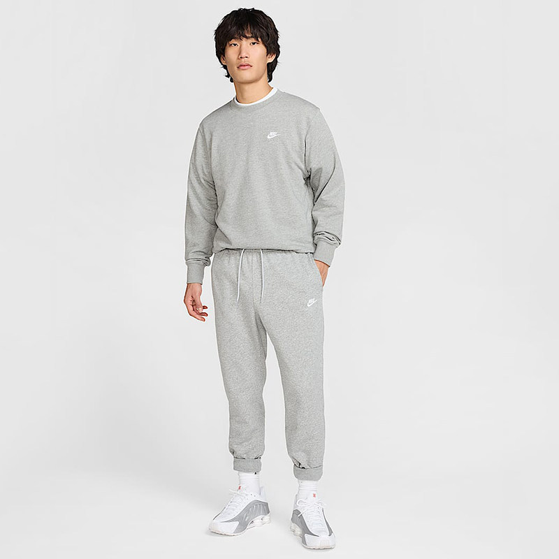 nike耐克男子针织毛圈经典刺绣小标灰色套头衫圆领卫衣FN3889-063,淘宝优惠券,粉丝福利购,淘宝优惠卷