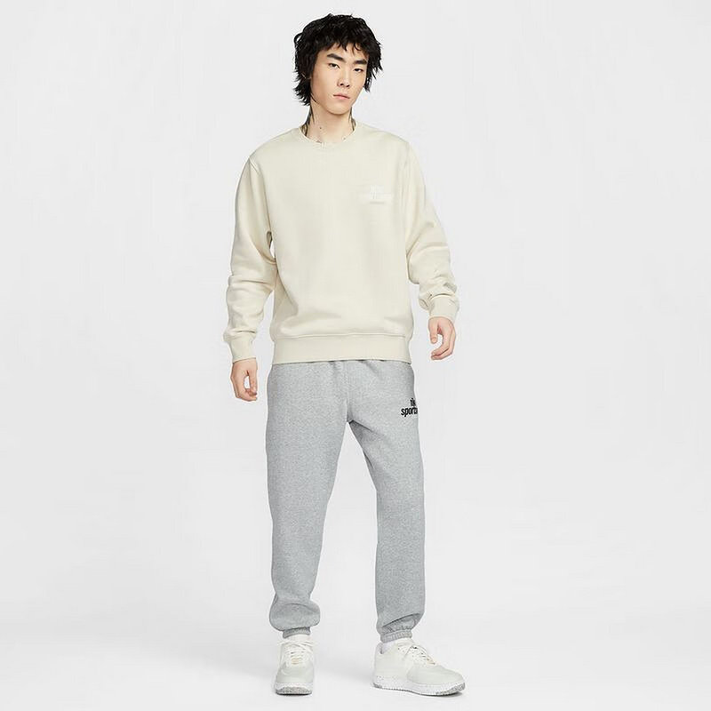 Nike耐克男卫衣春秋季新款宽松休闲圆领加绒针织套头衫HJ2174-234,淘宝优惠券,粉丝福利购,淘宝优惠卷