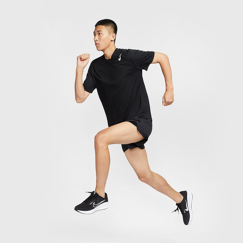 NIKE耐克DRI-FIT ADV男子速干透气短袖跑步上衣运动T恤HJ3378-010,淘宝优惠券,粉丝福利购,淘宝优惠卷