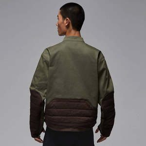 Jordan耐克棉服男赛车夹克圆领短款棒球服梭织外套上衣HV1049-010