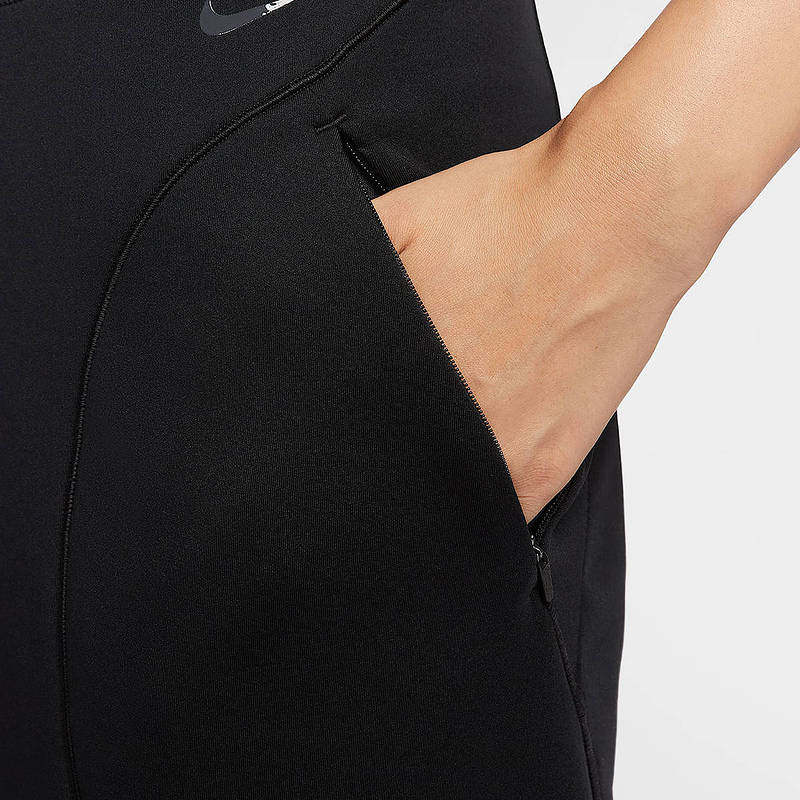 Nike耐克DRI-FIT女子速干中腰宽松九分裤跑步健身长裤HV3586-010,淘宝优惠券,粉丝福利购,淘宝优惠卷