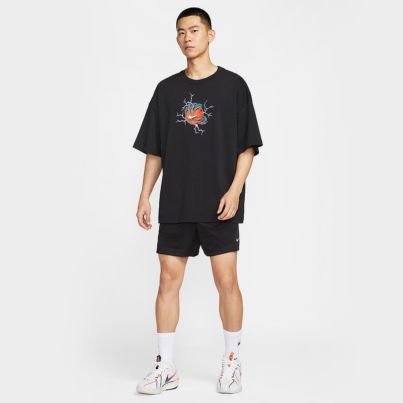 Nike耐克短袖男夏季新款宽松透气篮球图案棉质运动T恤IH9269-010,淘宝优惠券,粉丝福利购,淘宝优惠卷