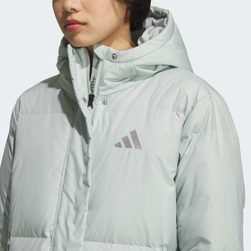 【自营】adidas阿迪达斯女子连帽长款羽绒服保暖加厚外套KC5949 - 图2