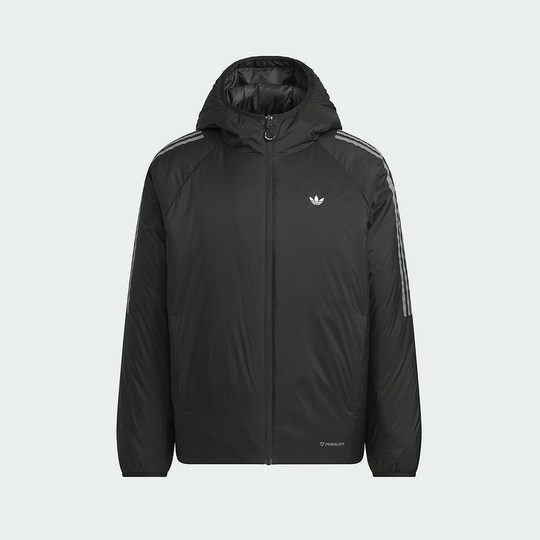 adidas阿迪达斯三叶草加厚连帽棉服冬男短款夹克棉袄KH2024