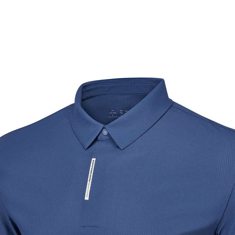 SKECHERS斯凯奇半拉链半袖T恤夏男透气商务风短袖POLO衫 P225M083,淘宝优惠券,粉丝福利购,淘宝优惠卷