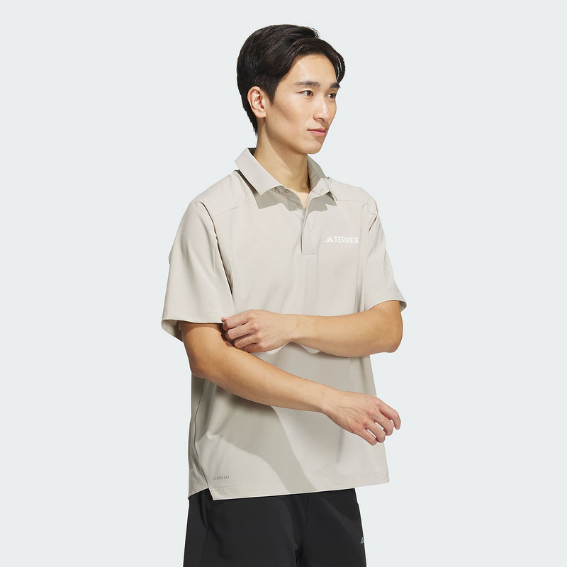 Adidas阿迪达斯 WOVEN AEROREADY POLO 短袖POLO衫 IX0111 - 图0